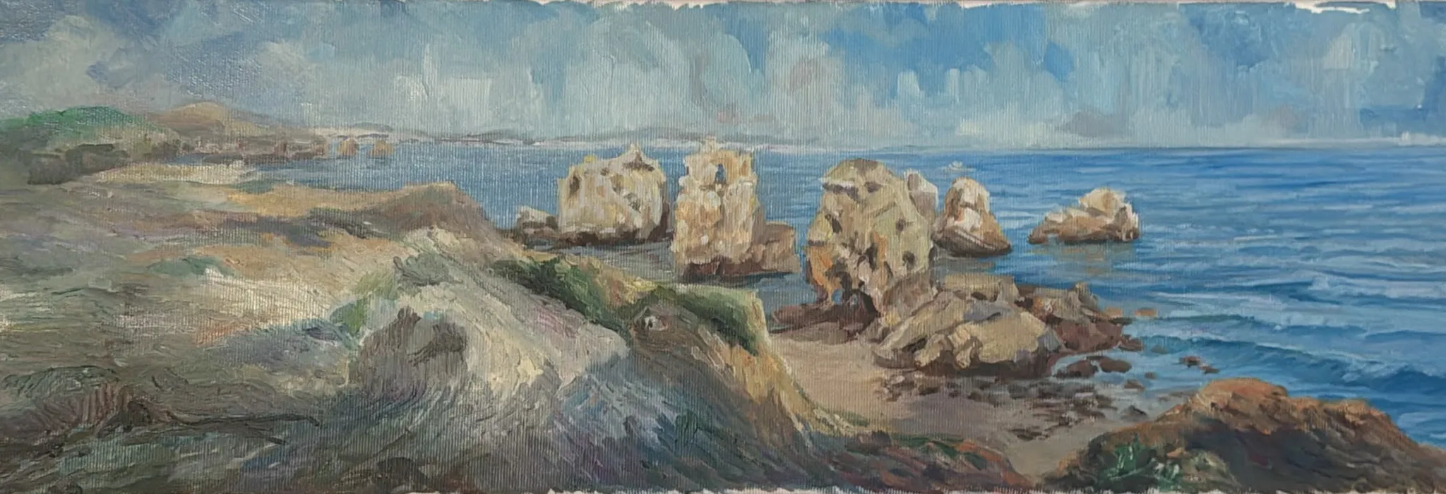 Playa de San Rafael, Marina I — óleo de Ruth Muñoz