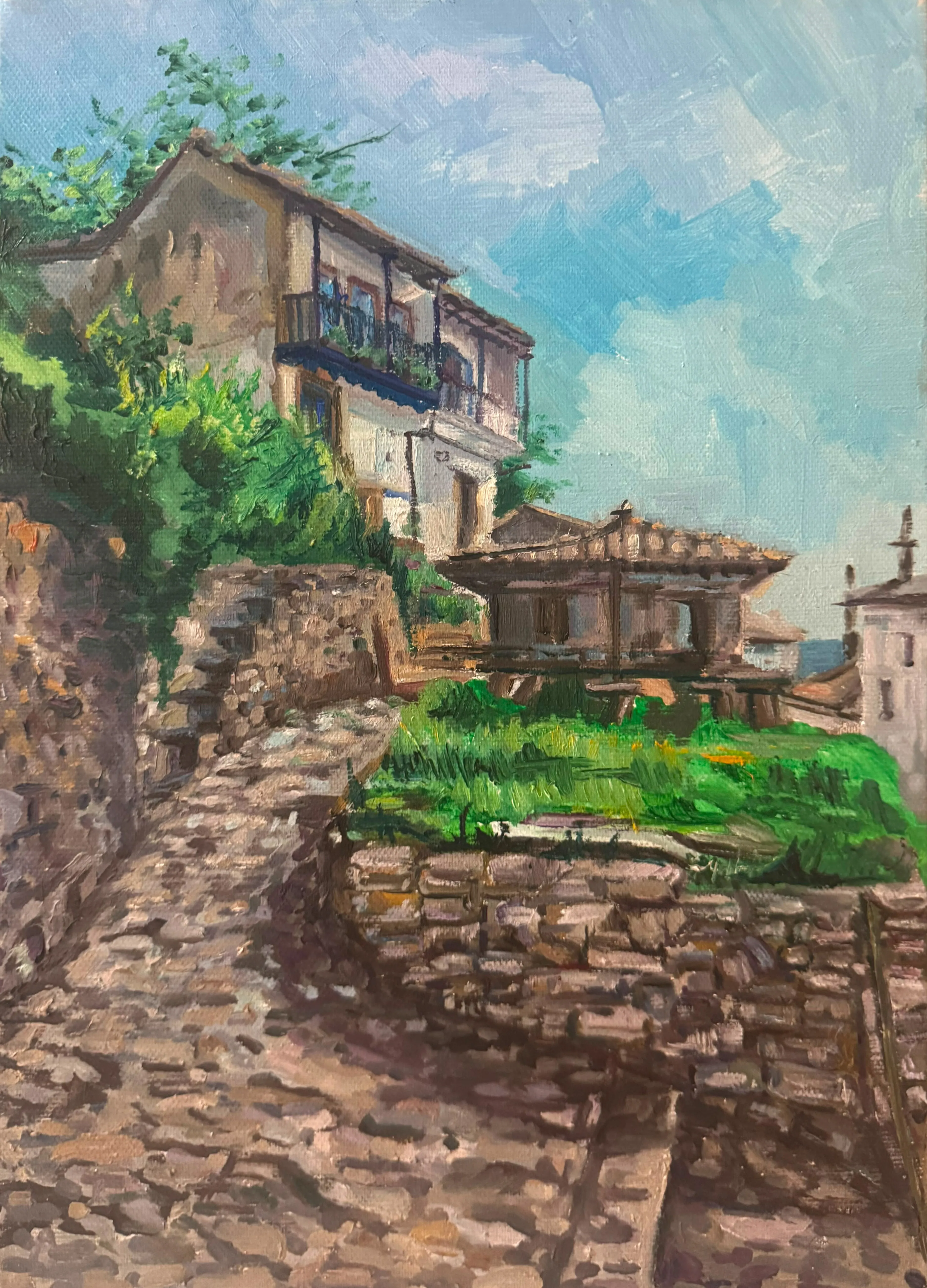El pueblo que trepa la colina